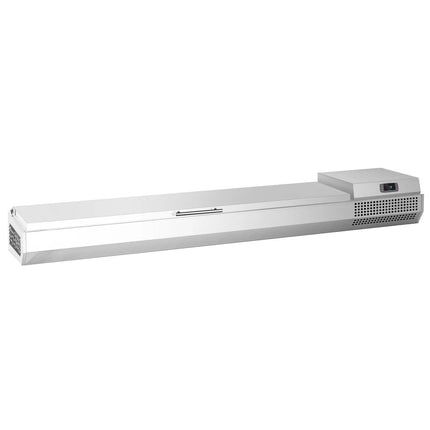 GGM Gastro Countertop Prep Well / Refrigerated Topping Unit PREMIUM PLUS - 1976x353mm - 9x GN 1/4