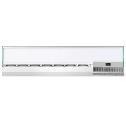 GGM Gastro Countertop Prep Well / Refrigerated Topping Unit PREMIUM PLUS - 1733x353mm - 7x GN 1/4