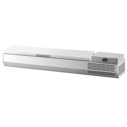 GGM Gastro Countertop Prep Well / Refrigerated Topping Unit PREMIUM PLUS - 1733x353mm - 7x GN 1/4