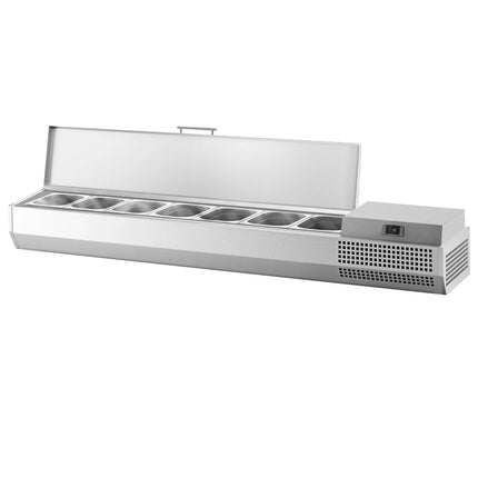 GGM Gastro Countertop Prep Well / Refrigerated Topping Unit PREMIUM PLUS - 1733x413mm - 6x GN 1/3
