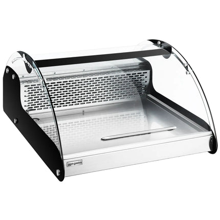 GGM Gastro Countertop refrigerated display case - 118L - 695mm - Double glazing - round - 1 folding glass door - for fresh fish