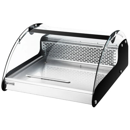 GGM Gastro Countertop refrigerated display case - 118L - 695mm - Double glazing - round - 1 folding glass door - for fresh fish