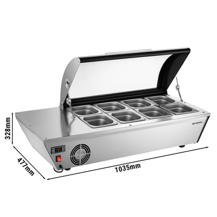 GGM Gastro Countertop refrigerated display case - 67L - 1035mm - For 8x GN 1/6 or 4x GN 1/3