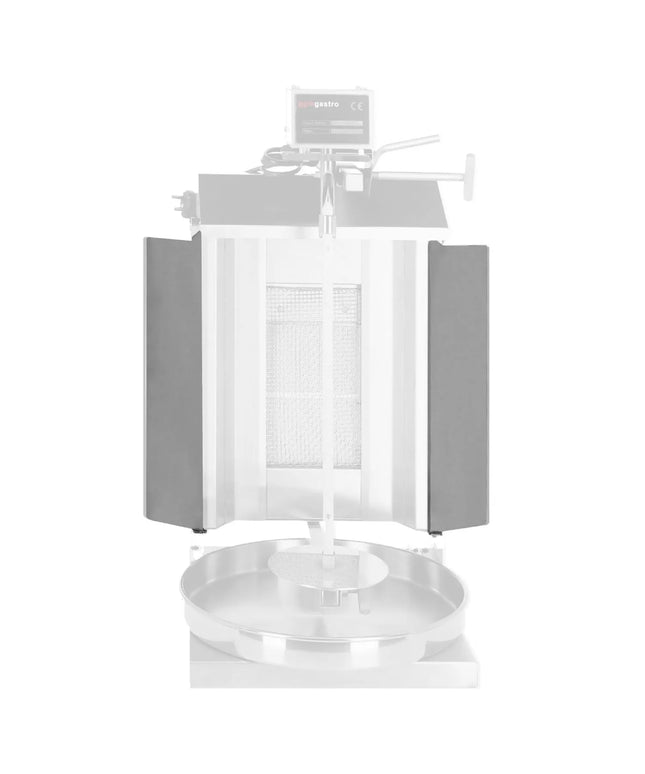 GGM Gastro Cửa Đôi Cho Lò Doner Kebab - 375x153mm - Thép Không Gỉ - Bản Lề Phải & Trái - Cho DOK1