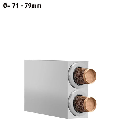 GGM Gastro Cup Dispenser - Stainless Steel - with 2 dispensers