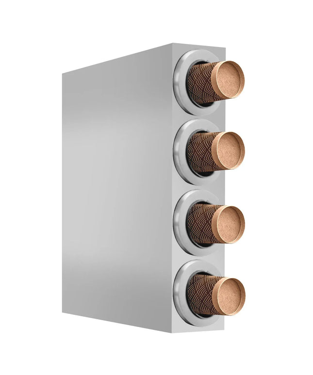 GGM Gastro Cup Dispenser - Stainless Steel - with 4 dispensers