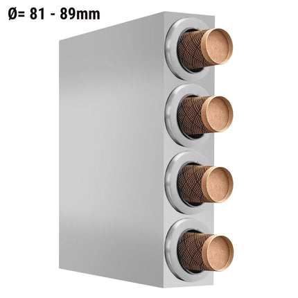 GGM Gastro Cup Dispenser - Stainless Steel - with 4 dispensers