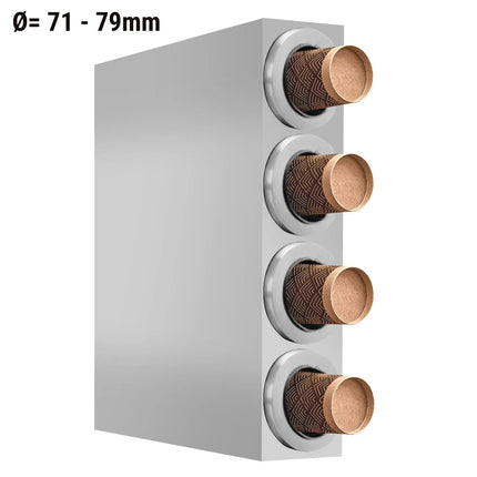 GGM Gastro Cup Dispenser - Stainless Steel - with 4 dispensers