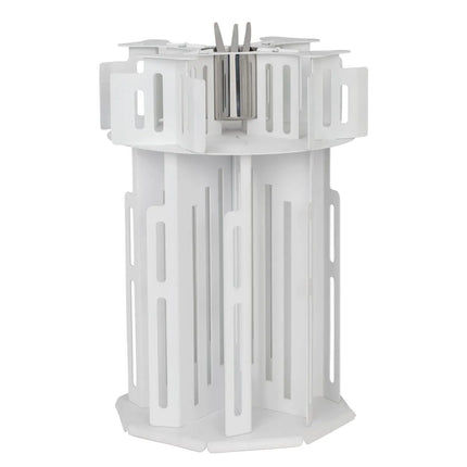 GGM Gastro Cup & Saucer Dispenser - rotating - White - Stainless Steel