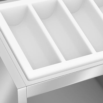 GGM Gastro Cutlery & crockery rack KOPENHAGEN - 620x650mm - Height: 450mm - Stainless steel - Countertop model