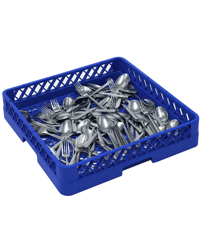 GGM Gastro Cutlery Dishwasher Rack - 500x500mm - Blue - for commercial cutlery