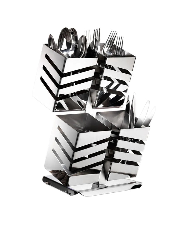 GGM Gastro Cutlery Tray - 220x210mm - Height: 350mm - Stainless steel - with 4 compartments
