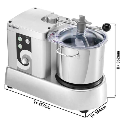 GGM Gastro Cutter Mixer - 5.3L - 350 W - 230V - 600-2800 rpm