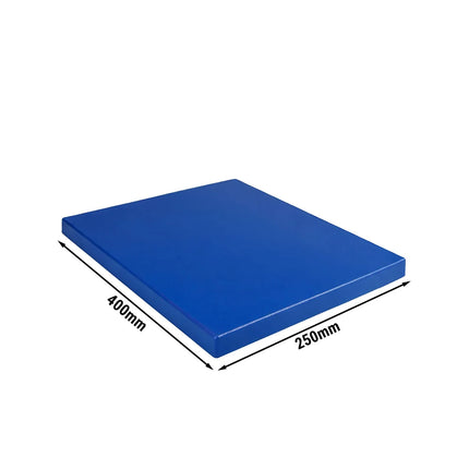 GGM Gastro Cutting/Chopping board with anti-slip feet - 250x400mm - HACCP compliant - Blue