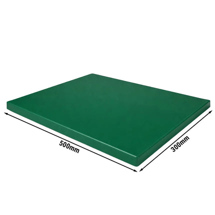 GGM Gastro Cutting/Chopping board with anti-slip feet - 300x500mm - HACCP compliant - Green