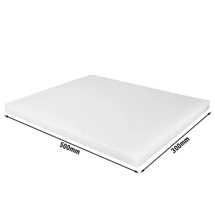 GGM Gastro Cutting/Chopping board with anti-slip feet - 300x500mm - HACCP compliant - White