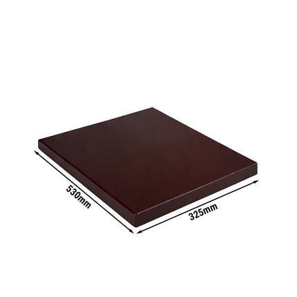 GGM Gastro Cutting/Chopping board with anti-slip feet - 325x530mm - HACCP compliant - Brown