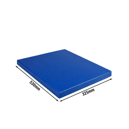 GGM Gastro Cutting/Chopping board with anti-slip feet - 325x530mm - HACCP compliant - Blue