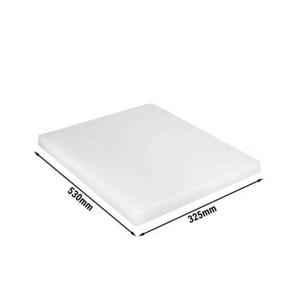GGM Gastro Cutting/Chopping board with anti-slip feet - 325x530mm - HACCP compliant - White