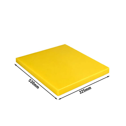 GGM Gastro Cutting/Chopping board with anti-slip feet - 325x530mm - HACCP compliant - Yellow