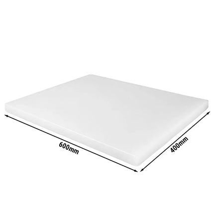 GGM Gastro Cutting/Chopping board with anti-slip feet - EN 600x400 - HACCP compliant - White
