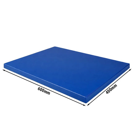 GGM Gastro Cutting/Chopping board with anti-slip feet - EN 600x400 - HACCP compliant - Blue