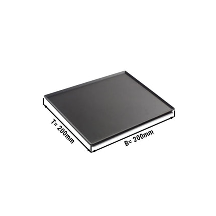GGM Gastro Đĩa Phục Vụ Lớn - Nhựa - 200x199x7mm - Đen