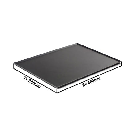 GGM Gastro Đĩa Phục Vụ Lớn - Nhựa - 400x298x7mm - Đen