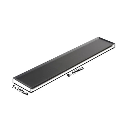 GGM Gastro Đĩa Phục Vụ Lớn - Nhựa - 600x199x8mm - Đen