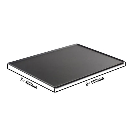 GGM Gastro Đĩa Phục Vụ Lớn - Nhựa - 601x400x10mm - Đen