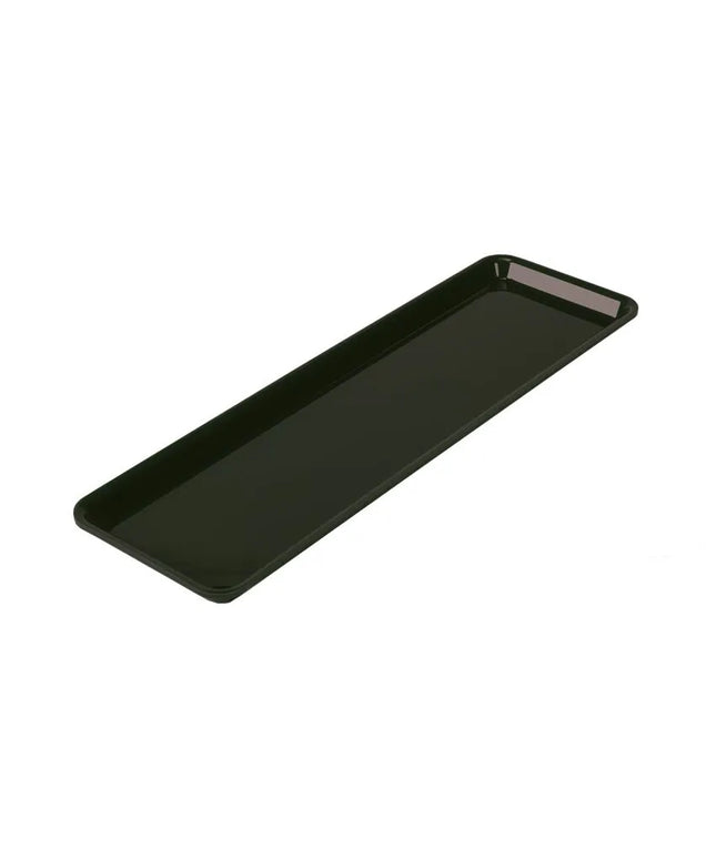 GGM Gastro Đĩa Phục Vụ Lớn - Nhựa - GN 2/4 - 530x162x20mm - Đen - Chữ Nhật