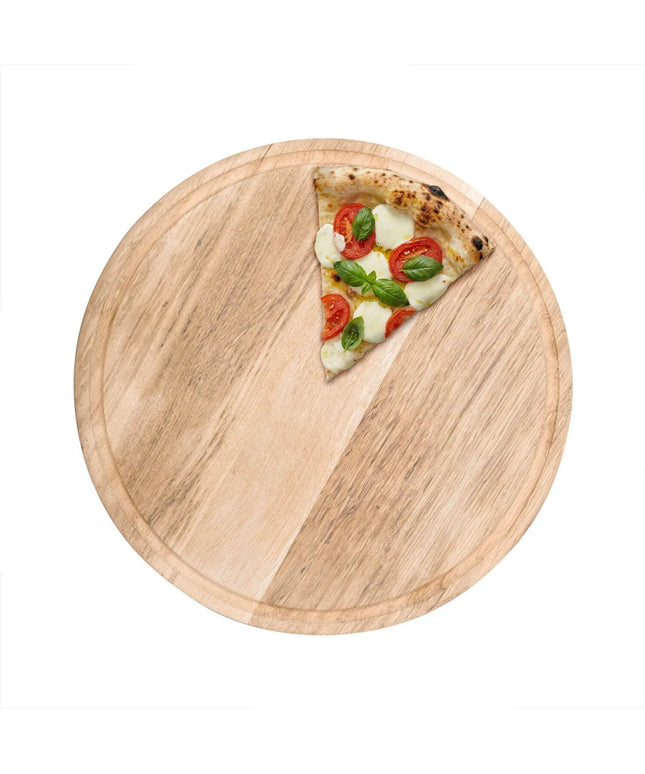 GGM Gastro Đĩa Pizza - Gỗ - Ø300mm - Có Rãnh Hứng Nước