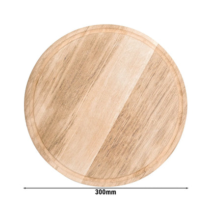 GGM Gastro Đĩa Pizza - Gỗ - Ø300mm - Có Rãnh Hứng Nước