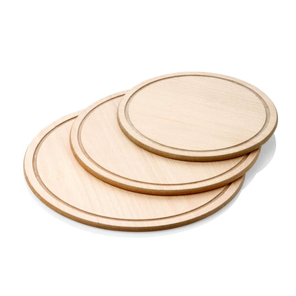 GGM Gastro Đĩa Pizza - Gỗ - Ø380mm - Có Rãnh Hứng Nước