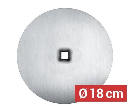 GGM Gastro Đĩa Xiên Kebab - Ø180mm - Thép Không Gỉ - Cho Xiên 12x12mm