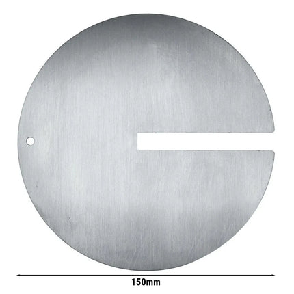 GGM Gastro Đĩa Xiên Kebab Có Rãnh - Ø150mm - Thép Không Gỉ - Cho Xiên 12x12mm