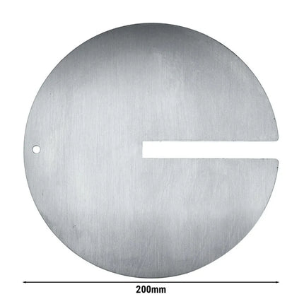 GGM Gastro Đĩa Xiên Kebab Có Rãnh - Ø250mm - Thép Không Gỉ - Cho Xiên 12x12mm