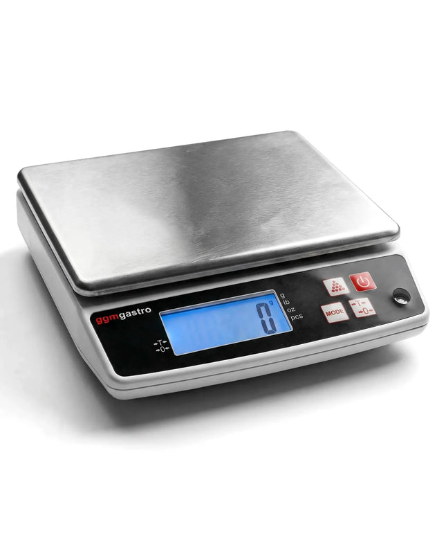 GGM Gastro Digital Kitchen Scale - Capacity: 5kg - Graduation: 0,5g - Platform: 240x180mm