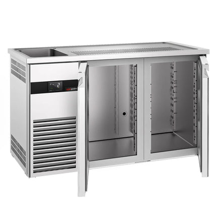 GGM Gastro Direct Draw Beer Dispenser / Kegerator PREMIUM - 1550x700mm - Double Doors