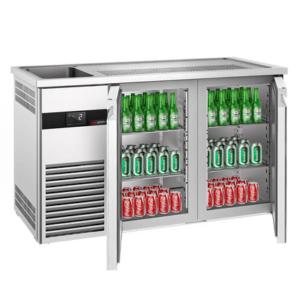 GGM Gastro Direct Draw Beer Dispenser / Kegerator PREMIUM - 1550x700mm - Double Doors