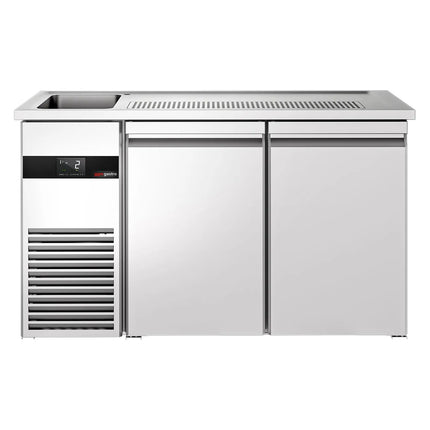 GGM Gastro Direct Draw Beer Dispenser / Kegerator PREMIUM - 1550x700mm - Double Doors