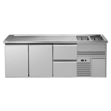 GGM Gastro Direct Draw Beer Dispenser / Kegerator PREMIUM – 2500×700 mm – 2-Door, 2-Drawer