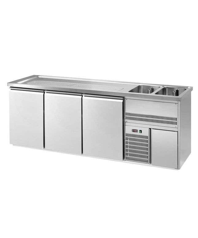 GGM Gastro Direct Draw Beer Dispenser / Kegerator PREMIUM – 2500×700 mm – 3-Door