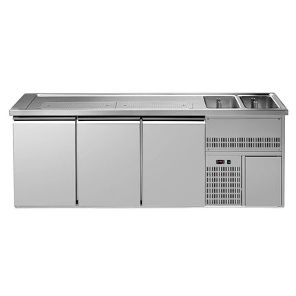 GGM Gastro Direct Draw Beer Dispenser / Kegerator PREMIUM – 2500×700 mm – 3-Door