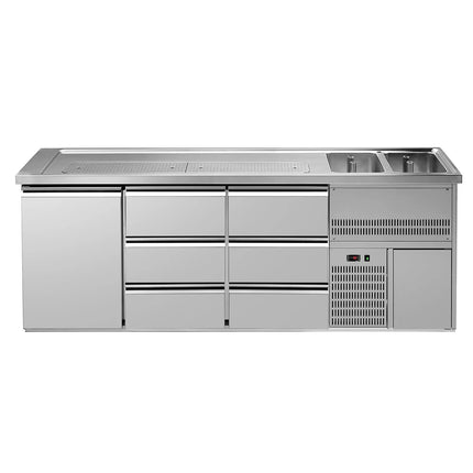 GGM Gastro Direct Draw Beer Dispenser / Kegerator PREMIUM – 2500×700 mm – 6-Drawer