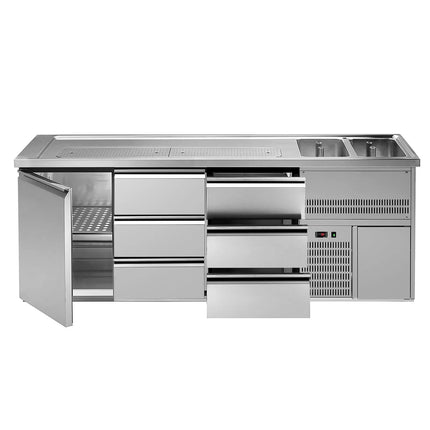 GGM Gastro Direct Draw Beer Dispenser / Kegerator PREMIUM – 2500×700 mm – 6-Drawer