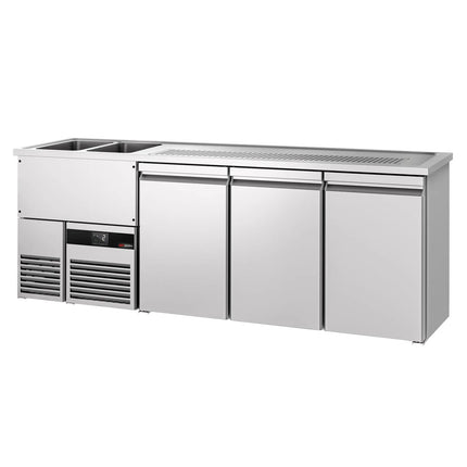 GGM Gastro Direct Draw Beer Dispenser / Kegerator PREMIUM - 2500x700mm - Triple Doors