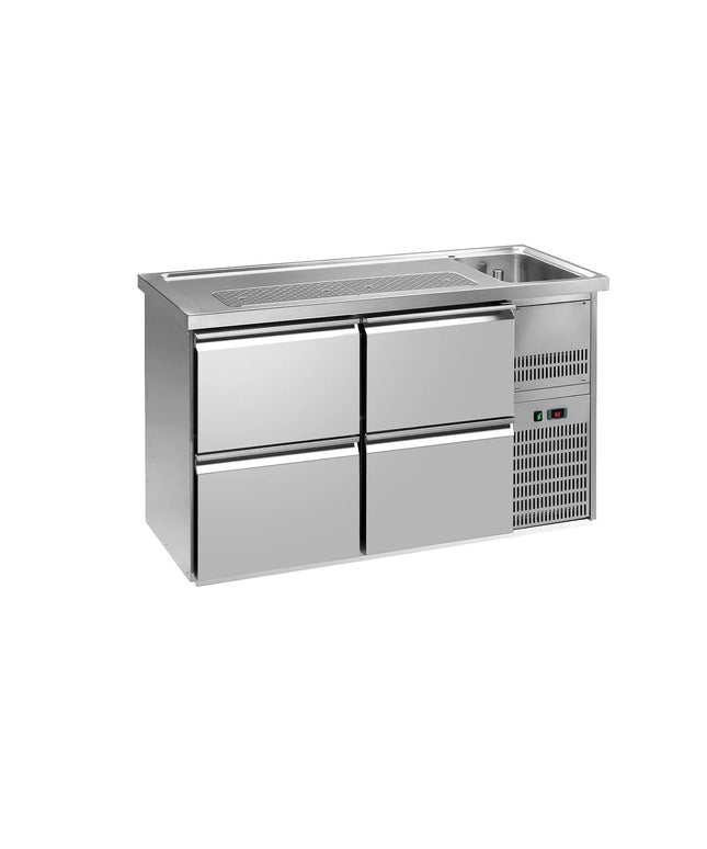 GGM Gastro Direct Draw Beer Dispenser / Kegerator PREMIUM PLUS - 1550x700mm - 4 Drawers