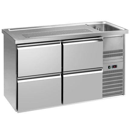 GGM Gastro Direct Draw Beer Dispenser / Kegerator PREMIUM PLUS - 1550x700mm - 4 Drawers
