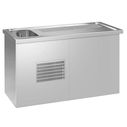 GGM Gastro Direct Draw Beer Dispenser / Kegerator PREMIUM PLUS - 1550x700mm - Single Glass Door & 2 Drawers